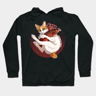 Lucky Cat -- Orange Hoodie